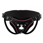Strap-U Pegging/Strap-on Harnas Verstelbaar & Laag op de Heupen FLAMINGO - zwart/roze Strap-U Pegging/Strap-on Harnas Verstelbaar & Laag op de Heupen FLAMINGO - zwart/roze