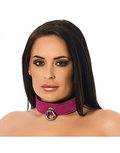 Rimba - Collar Met O-ring 4 cm Breed - Roze
