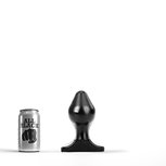 All Black - Buttplug - 16 x 8 cm - Zwart