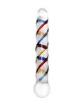 Rimba - Sensual Glass - Glazen Dildo Rachella - Transparant/Rood/Blauw/Geel