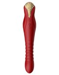 Zalo - King Stotende Vibrator met powerthrust technologie - rood Zalo - King Stotende Vibrator met powerthrust technologie - rood