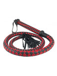 Rimba - Lange Bullwhip - 200 cm - Rood/Zwart Rimba - Lange Bullwhip - 200 cm - Rood/Zwart