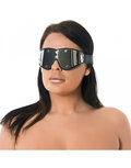 Rimba - Blinddoek Leer Met Metaal - Zwart/Zilver Rimba - Blinddoek Leer Met Metaal - Zwart/Zilver