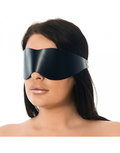 Rimba - Brede leren blinddoek met gesp achter - zwart Rimba - Brede leren blinddoek met gesp achter - zwart