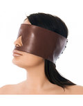 Rimba - Blinddoek Met Uitsparing Neus Leer - Bruin Rimba - Blinddoek Met Uitsparing Neus Leer - Bruin