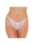 Amorable By Rimba - Tanga slip kant met open kruis - wit Amorable By Rimba - Tanga slip kant met open kruis - wit