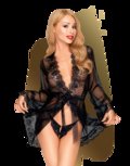 Penthouse - Kimono Met String HYPNOTIC Power - Zwart