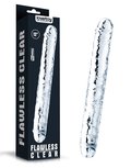 Lovetoy - Flawless - Dubbele Dildo - 30 x 3.5 cm - Transparant