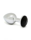 Rimba - Buttplug Klein Met Zwart Kristal 3 x 7.3 cm Rimba - Buttplug Klein Met Zwart Kristal 3 x 7.3 cm
