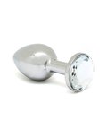 Rimba - Buttplug Klein Met Wit Kristal 3 x 7.3 cm Rimba - Buttplug Klein Met Wit Kristal 3 x 7.3 cm
