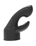 POWER Opzetstuk Wand Vibrator Dual Stimulation - zwart