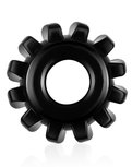 Lovetoy - Powerplus flexibele Cockring Tandwiel Groot - Zwart