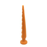 Gold Play - Soft Liquid Siliconen Anaal Dildo Rex - Goud - Maat S Gold Play - Soft Liquid Siliconen Anaal Dildo Rex - Goud - Maat S