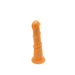 Gold Play - Soft Liquid Siliconen Dildo - Beast - Goud - Maat S Gold Play - Soft Liquid Siliconen Dildo - Beast - Goud - Maat S