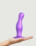 Strap-On-Me Dildo Plug Curvy - metallic paars - maat L Strap-On-Me Dildo Plug Curvy - metallic paars - maat L