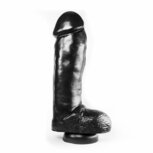 Dark Crystal - XXL Dildo Met Zuignap - 29,5 x 7 cm - Zwart