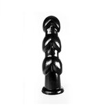 Dinoo - Geribbelde XXL Buttplug Gaston 27,5 x 8 cm - Zwart Dinoo - Geribbelde XXL Buttplug Gaston 27,5 x 8 cm - Zwart
