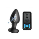 Zeus E-Stim Pro Siliconen Electrosex Vibrerende Buttplug met Afstandsbediening Zeus E-Stim Pro Siliconen Electrosex Vibrerende Buttplug met Afstandsbediening