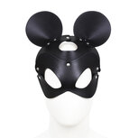 Kiotos - Mouse - Muis Masker PU Leer - Zwart Kiotos - Mouse - Muis Masker PU Leer - Zwart