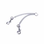 Kiotos - RVS Ketting Met Karabijnhaken Voor Handboeien of Tepelklemmen Kiotos - RVS Ketting Met Karabijnhaken Voor Handboeien of Tepelklemmen