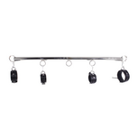 Kiotos Leather - Spreidstang - Spreader Bar met 4 Pols- en Enkelboeien van Kunstleer - zwart Kiotos Leather - Spreidstang - Spreader Bar met 4 Pols- en Enkelboeien van Kunstleer - zwart