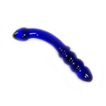 Kiotos - Glazen Dildo Blue Curve - Blauw Kiotos - Glazen Dildo Blue Curve - Blauw