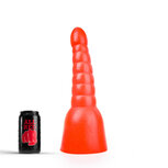 All Red - Geribbelde Anaal Dildo - 34 x 11 cm - Rood All Red - Geribbelde Anaal Dildo - 34 x 11 cm - Rood