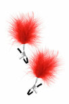 Sweet Caress - Tepelklemmen met rode veertjes Sweet Caress - Tepelklemmen met rode veertjes