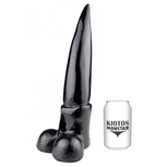Kiotos Monstar - Kangaroo - Dildo - 33 x 7 cm - Zwart