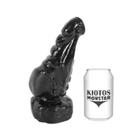 Kiotos Monstar - Rex - Geribbelde Dildo - 23 x 9,7 cm - Zwart