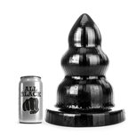All Black - Triple Pleasure Buttplug - Zwart - Large All Black - Triple Pleasure Buttplug - Zwart - Large
