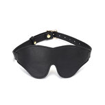 Liebe Seele - Dark Secret Exclusieve Leren Blinddoek met Gouden Gesp Liebe Seele - Dark Secret Exclusieve Leren Blinddoek met Gouden Gesp