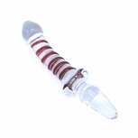 Glazen Dildo En Glazen Buttplug 2-in-1 SWIRL Glazen Dildo En Glazen Buttplug 2-in-1 SWIRL