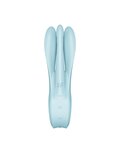 Satisfyer - Threesome 1 Multi Vibrator met 3 voelsprieten - lichtblauw