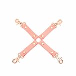 Liebe Seele - Pink Dream Leren Hogtie Met Rosé Gouden Clips - Roze Liebe Seele - Pink Dream Leren Hogtie Met Rosé Gouden Clips - Roze