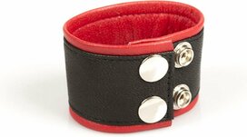 Kiotos Leather Polsband leer - rood/zwart Kiotos Leather Polsband leer - rood/zwart