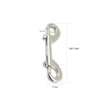 Liebe Seele - Quick Release Musketon Haken - Twee Stuks - Zilver Liebe Seele - Quick Release Musketon Haken - Twee Stuks - Zilver