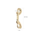 Liebe Seele - Quick Release Musketon Haken - Twee Stuks - Goud Liebe Seele - Quick Release Musketon Haken - Twee Stuks - Goud