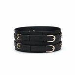 Dark Secret Luxe Lederen Taille Bondagecorsetriem - zwart met gouden hardware - maat M Dark Secret Luxe Lederen Taille Bondagecorsetriem - zwart met gouden hardware - maat M