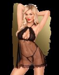 Penthouse - Lingerie Libido Boost Babydoll - zwart