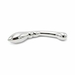 Kiotos Steel - Curve Steel Dildo Smooth - Gladde Dildo met Verdikkingen - RVS Kiotos Steel - Curve Steel Dildo Smooth - Gladde Dildo met Verdikkingen - RVS