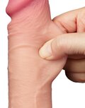 LoveToy - Dildo - Schuifhuid Dildo - Lengte 19.5 cm - Diameter 3.7 cm - Lichte Huidskleur LoveToy - Dildo - Schuifhuid Dildo - Lengte 19.5 cm - Diameter 3.7 cm - Lichte Huidskleur