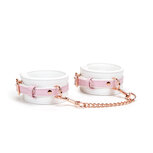 Liebe Seele - Fairy - Leren Polsboeien met Rosé Gouden Gespen - Roze/Wit Liebe Seele - Fairy - Leren Polsboeien met Rosé Gouden Gespen - Roze/Wit