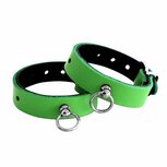 Kiotos Leather - Polsboeien Leder met Kleine O-ring - Groen Kiotos Leather - Polsboeien Leder met Kleine O-ring - Groen