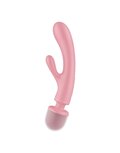 Satisfyer - Triple Lover - 2-in-1 Wand en Rabbit Vibrator - Roze