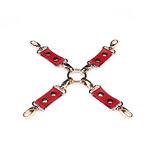 Liebe Seele - Crimson Red - PU Lederen Hogtie - Vegan Liebe Seele - Crimson Red - PU Lederen Hogtie - Vegan