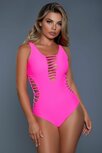 Be Wicked - Evie - Badpak - Hot Pink - Maat XL Be Wicked - Evie - Badpak - Hot Pink - Maat XL