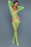 Be Wicked - Alluring Fishnet - Catsuit - Neon - One Size Be Wicked - Alluring Fishnet - Catsuit - Neon - One Size
