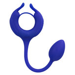 Calexotics - Admiral Cockring met Verzwaarde Vibrerende Buttplug - Blauw