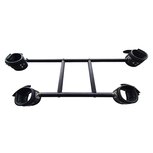 Black Line - Dubbele Bondage Spreidstang met Boeien - Zwart